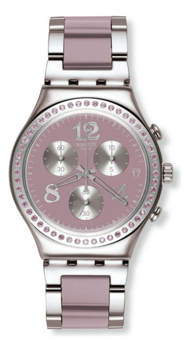 Reloj Swatch Ycs562g Secret Thought Beige-mauve Agente Of. 