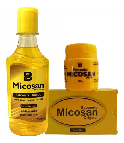 Kit Micosan Clareador Espinhas Manchas No Rosto Pano Branco