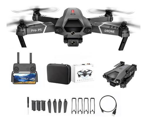 Drone Giime P5 Pro, Para Evitar Obstáculos, Hd, Wifi, 3 Bate