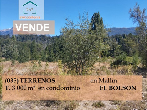 (035) Terrenos En Condominio De 3.000 Mts Mallin, El Bolsón