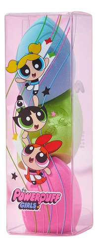Kit 3 Esponjas Maquiagem Meninas Super Poderosas Licenciado Cor Multicolorido Tamanho Da Esponja Median