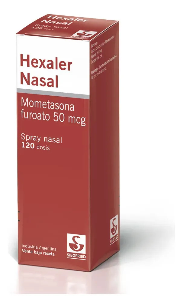Hexaler Nasal Hexaler Nasal Mometasona Furoato 50 Mcg Spray Nasal X 120 Dosis - Siegfried S.a