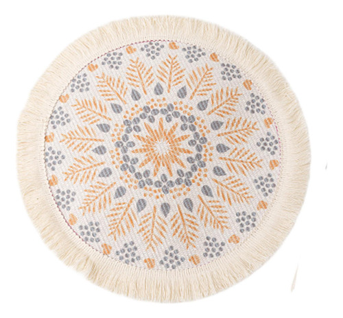 Mantel Individual Trenzado, Mantel Individual Con Flecos,