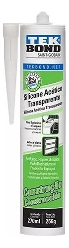 Sellador Silicona Transparente Tek Bond Construcción Oferta