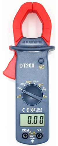 Pinza Amperométrica Dt200 Vt-power. 200amper Corriente Alterna. 600 Volts. 20kohm. Buzzer Y Diodo.