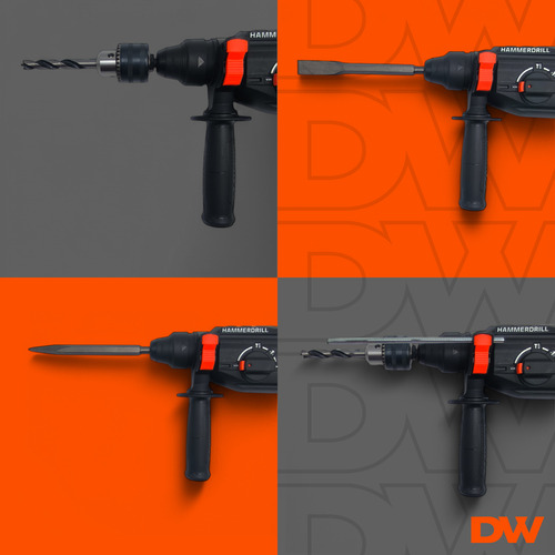 Rotomartillo Daewoo 1050w 4500bpm 3 Joule Y Maletin + Acces.