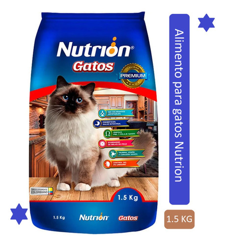 Alimento Nutrion Gatos 1.5 Kg