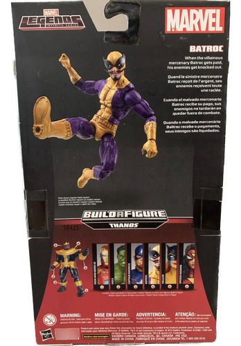 Hasbro - Marvel Legends - Batroc (baf Thanos) - Lacrado (Usado)