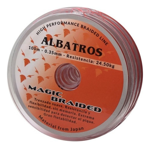 Multifilamento Albatros Magic Braided 0,40 Mm Por 100 Mts