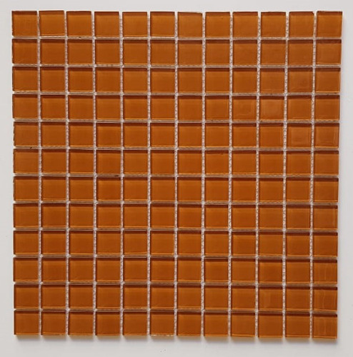 Imagem 1 de 4 de Placa Pastilha De Vidro Terracota 4mm
