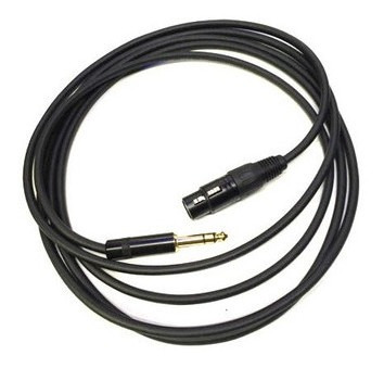 Imagen 2 de 3 de Cable De Xlr Hembra A Plug 6.3 Trs De 6 Metros