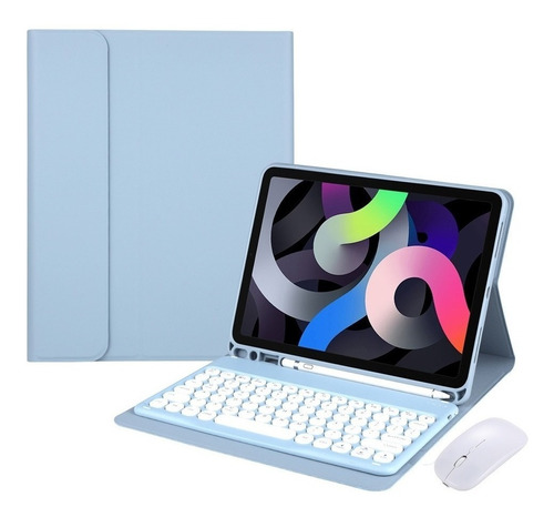 Funda With English Keyboard For iPad Air 4 10.9 With Ratón Ñ