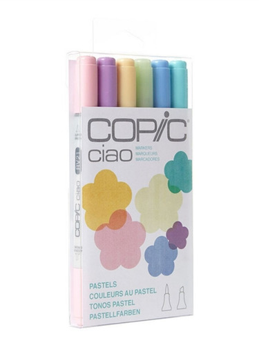 Copic Ciao - Set 6 Marcadores Pastels; Colores Pastel