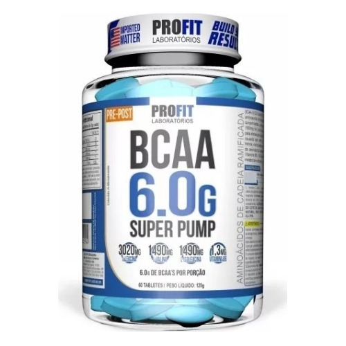 Bcaa 6.0g Super Pump Tabletas 60 Tabletas