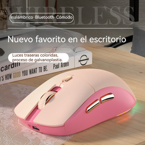 . Type-c Recargable Silencioso Inalámbrico Bluetooth Mouse
