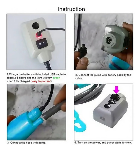 Ducha De Viaje Portátil Recargable