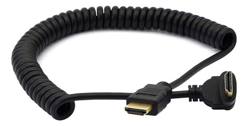 Cable Hdmi Macho A Macho En Espiral Angulo De 90° 1080p