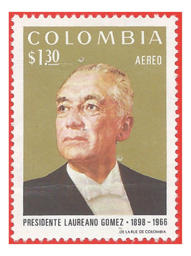 1972. Estampilla Laureano Gómez, Colombia. Slg1