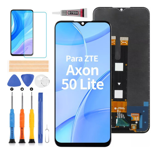 Srjtek Pantalla Para Zte Axon 50 Lite Blade V50 Design 4g Color Negro