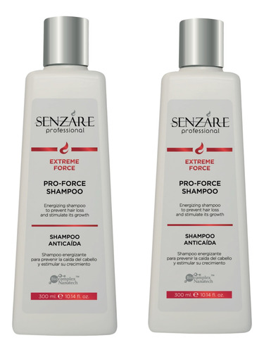 Senzare Pro Force Shampoo 300ml Anticaida 2 Piezas