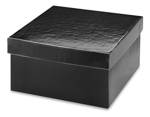 Cajas Para Joyas - 9x9x5cm, Negras Brillosas - 100/paq