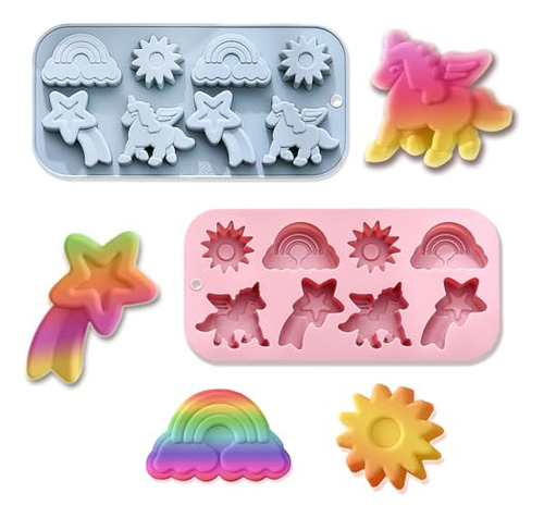 Moldes De Silicona Con Forma De Unicornio Alado Para Hornear
