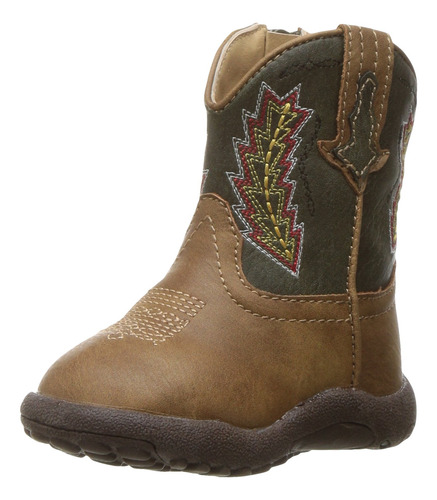 Roper Bota Western Unisex Para Nios Con Punta De Flecha, Bro