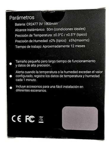 Termohigrometro Sensor Kif Medidor Temperatura Humedad App