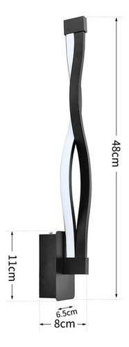 Lámpara De Pared Led Para Mesita De Noche Ac 85-265 V/50-60