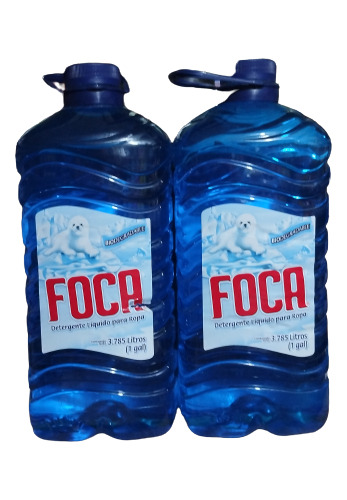 Detergente Líquido Foca 2 Botellas De 1 Galón