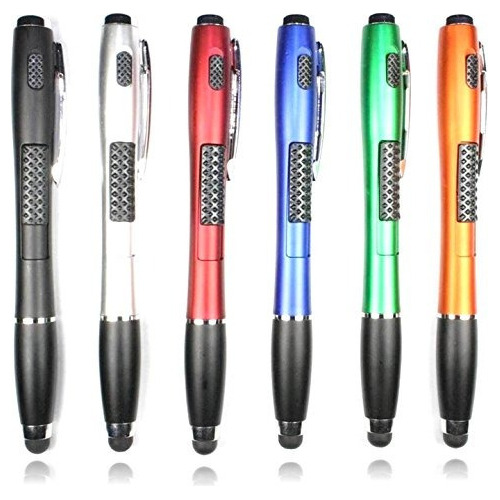 Stylus [6 Pcs], 3-en-1 Touch Screen Pen (stylus Ballpoint Pe