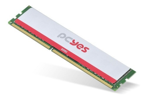 Memória RAM color branco/vermelho  8GB 1 Pcyes PM081600D3