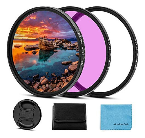 Kit De Filtro Universal Uv Cpl Fld De 52 Mm Con Protección U
