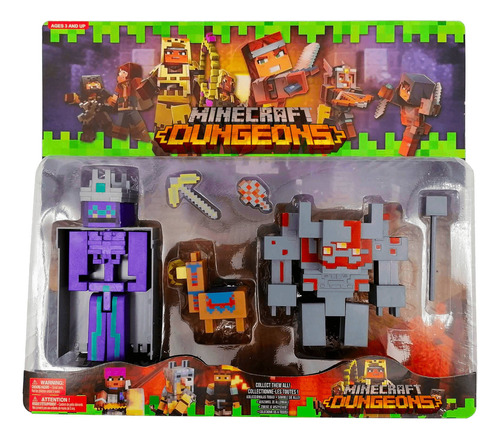 Muñecos Minecraft Set Mediano Juguete Araña Esqueleto Bros