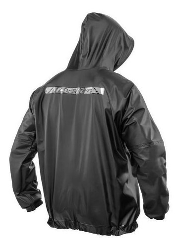Imagem 4 de 10 de Capa De Chuva Pvc Capuz Motoqueiro Delta Flex Conjunto Touca