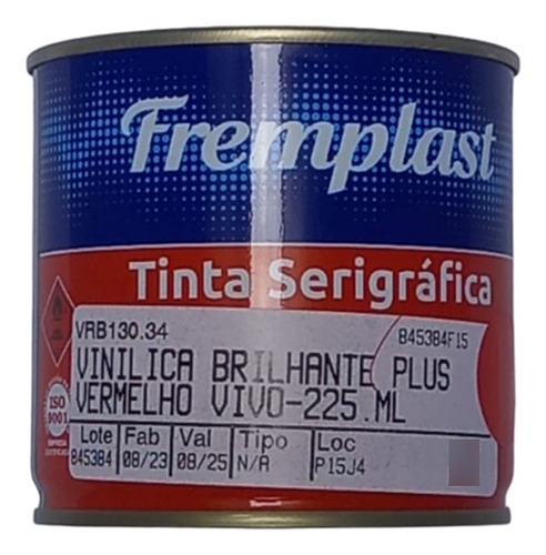 Tinta Para Vinilica Brilhante Plus 225ml Fremplast