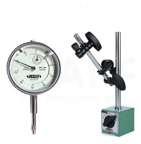 Reloj Comparador Con Base Magnetica Insize Kit