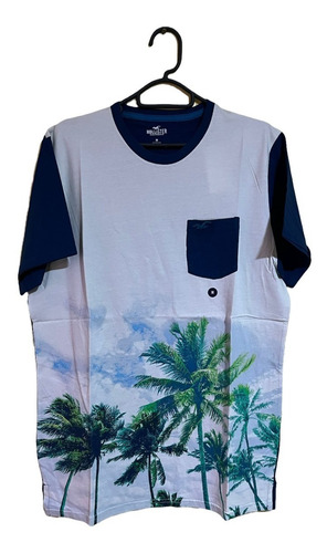 Remera Hollister By Abercrombie Bolsillo C/diseño