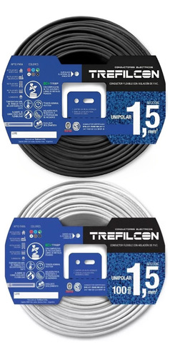Cable 1 5 Mm Trefilcon Pack X 2 Rollos De 50 Metros De Cobre