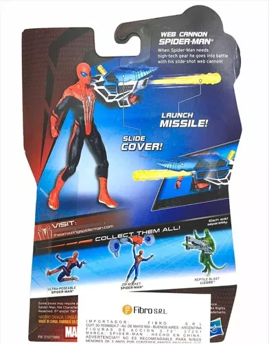 Spiderman Web Cannon Hydro Attack Muñeco Articulado 10 cm Original Hasbro