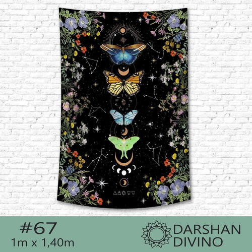 Imagen 7 de 10 de Tapiz Lona Tarot Cartas 1mx1,40m Nuevas!! Darshan Divino