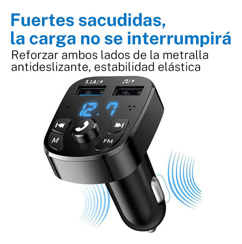 Transmisor Receptor De Audio Estéreo Fm Bluetooth Mp3 P/auto