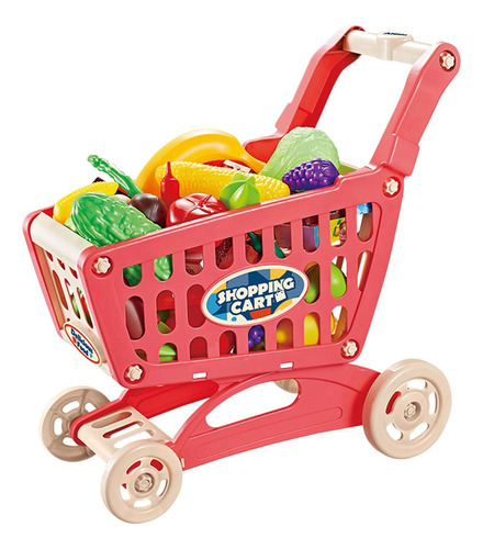 Trolley Play Set Supermercado Carretilla De Mano Juguete