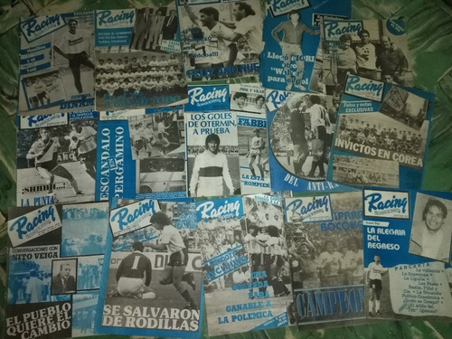 Lote De 15 Revista Partidarias ** Racing ** Años 1986 / 1989