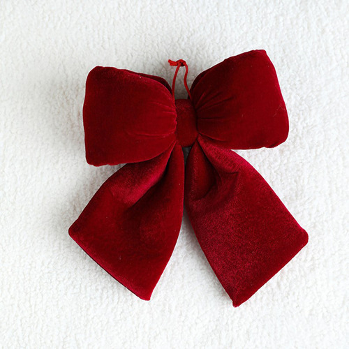 Colgante Rojo Con Forma De Lazo Navideño Con Forma De Lazo N