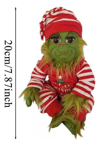 Q Regalo Navideño De Muñeca De Látex Grinch Para Niños