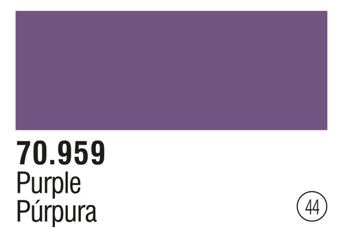 Tinta Vallejo Model Color Roxo Púrpura Purple 70.959 17ml
