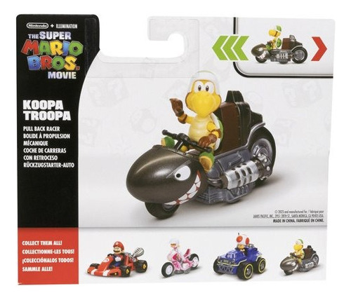 Super Mario Bros. La Pelicula Koopa Troopa Racer Con Figura Negro