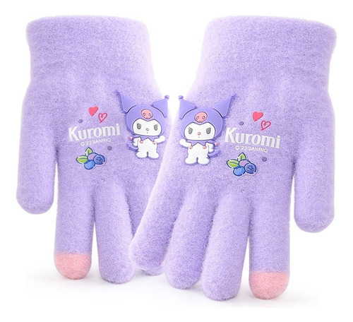 Guantes Algodón Kawaii Diseño Kuromi