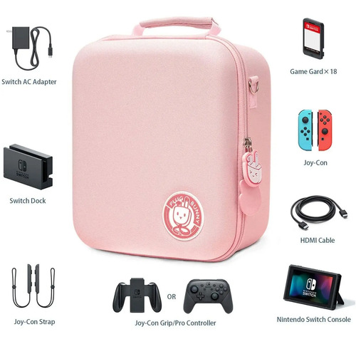 Estuche Mochila Nintendo Switch Cute Plug Bunny Geekshare | Meses sin  intereses